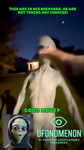 276K views · 1.5K reactions | Alien in my back yard? Not taking any chances! #alien #aliens #ufo #ufos #ovni | Ufonomenon | Facebook