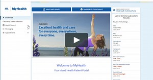 Navigating your MyHealth account