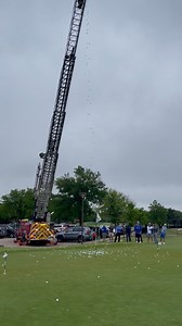 How firefighters play golf! This was today at the Stonebridge Ranch Country Club for the Cornerstone Golf Tournament for charity. | McKinney Fire Department