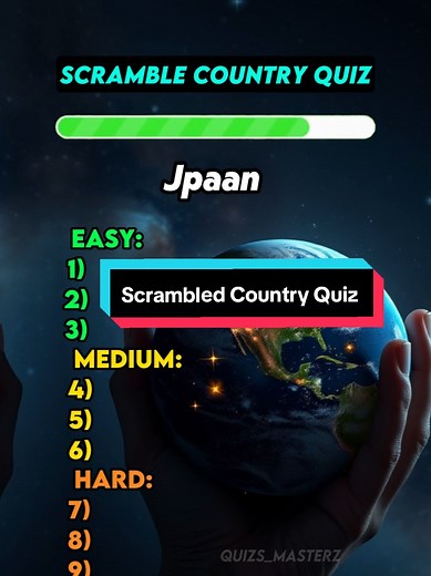Guess These 10 Scrambled Countries: A Fun Geography Quiz