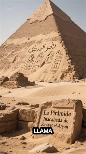 La pirámide enterrada de Zawyet El-Aryan #shorts #curiosidades #egypt