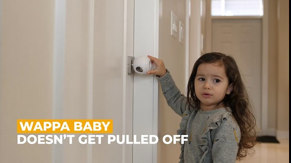 Child Safety Door Knob Cover (4 Pack) Hard-to-Remove Dual-Lock Door Handle Covers for Kids - Reusable Baby Proof Door Knob Locks - Installs Easily, No Tools Needed (Black)