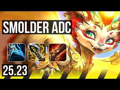 SMOLDER & Tahm Kench vs JINX & Braum (ADC) | 23/1/9, Quadra, 74k DMG, Legendary | EUW Master | 25.23