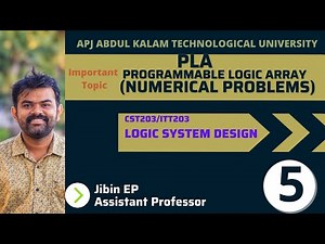 PLA | Numerical Problems | KTU | CST203 EET206 | Logic System Design / Digital Electronics