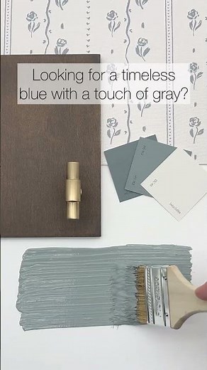 Benjamin Moore Brewster Gray is the perfect soft blue-gray paint color. #benjaminmoorepaints