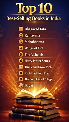 Top 10 Best-Selling Books in India 📚🇮🇳 #books #bestsellingbooks