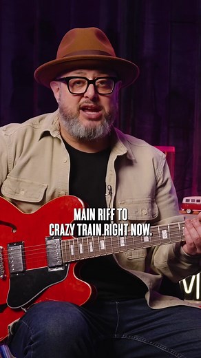 How to play CRAZY TRAIN main riff #guitar #tutorial #ozzy @BOSS