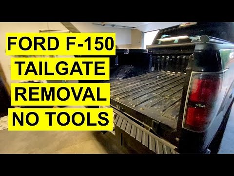 Ford F-150, F150, Tailgate Removal - No Tools Needed! Quick & Easy!