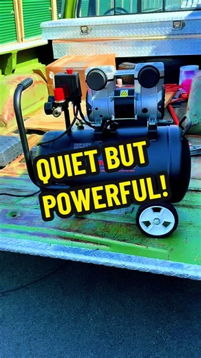 Ultra-Quiet 8-Gallon Portable Air Compressor for Garage