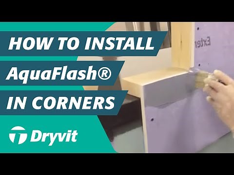 Dryvit's AquaFlash Corners Application