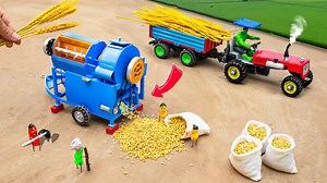 24K views · 255 reactions | Diy tractor making mini threshing machine | Kids Toy TV | Facebook