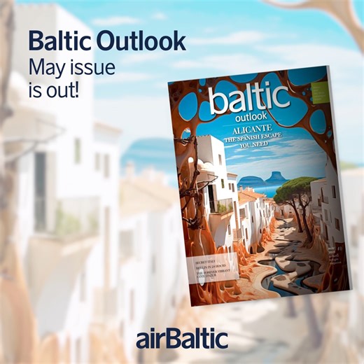 In the May edition of Baltic Outlook, we head to Alicante - promising an unforgettable spring break filled with sun, exquisite food, majestic nature, and historic charm. You’ll find the story in our digital issue too - check it out ✈️ go.airbaltic.com/2TLrtrZ | airBaltic