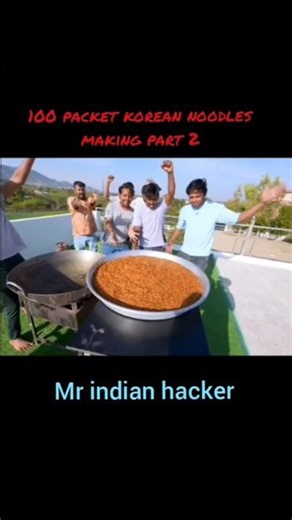 korean nood🍜making chalange. part 2 🤩 by Mr indian hacker