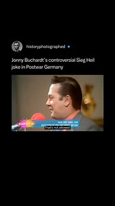 In 1973, comedian Jonny Buchardt caused a major scandal at the Cologne Carnival when he tricked a room full of German dignitaries into instinctively shouting a forbidden N*zi salute. The stunt was a piece of provocative satire designed to expose how deeply ingrained N*zi-era reflexes remained in post-war German society. Credit: WDR | History In Pictures