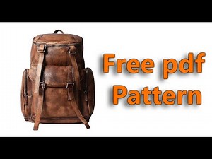 backpack pdf pattern - free pdf Pattern for leather bags