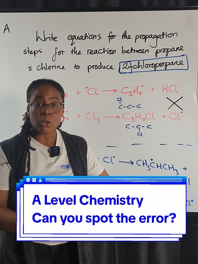 A Level Chemistry: Identifying Common Errors