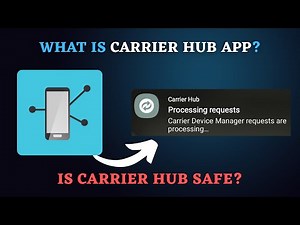 What is Carrier Hub App on Android phones? | Fix Processing Requests Notification