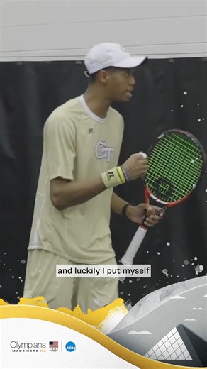 🎾 Georgia Tech Men's Tennis shaped Chris Eubanks into the Olympian he is today! 🎾 #OlympiansMadeHere x Team USA | NCAA