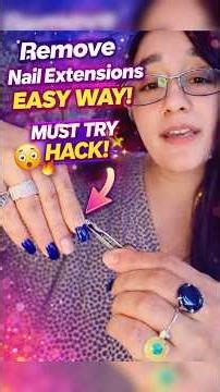 Remove Nail Extensions EASY WAY 😱 | Must Try Nail Hack
