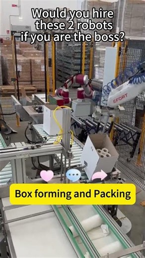 Box Forming & Packing Robot in Action | Automated Packaging with Cobots #shorts