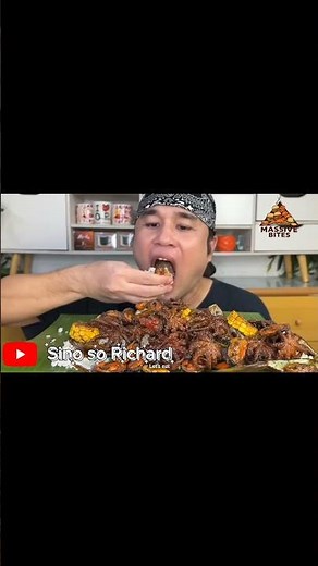 MUKBANG ASMR with Sino si Richard #fyp #mukbang #seafoods #mukbangers
