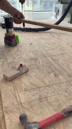 adding long pieces of wood to the router to extend its reach