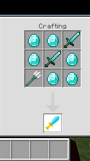How To Craft Trident Sword in Minecraft 🤯