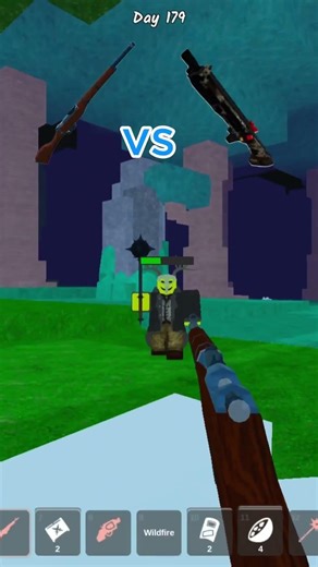 Rifle vs shotgun || #roblox #99nights