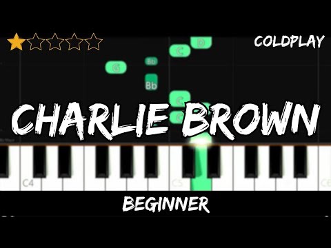 Coldplay - Charlie Brown - Easy Beginner Piano Tutorial - For 1 Hand