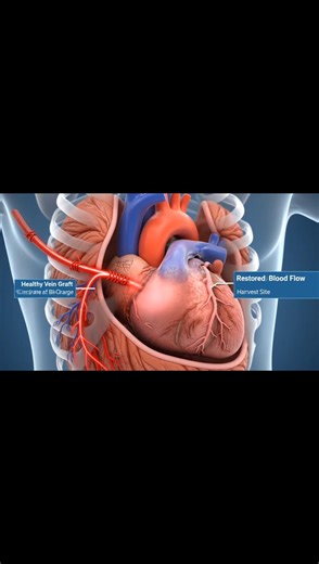 Heart Underground Bypass Surgery 😱 | Real Procedure That Saves Lives #medicalshorts #bypass #heart