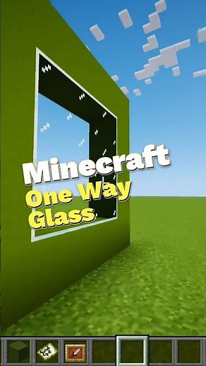 Minecraft One Way Glass #minecraft #minecraftbuilding #minecraftgaming #gaming