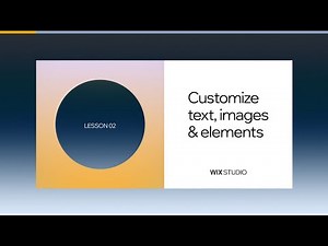 Customize text, images & elements with Wix Studio