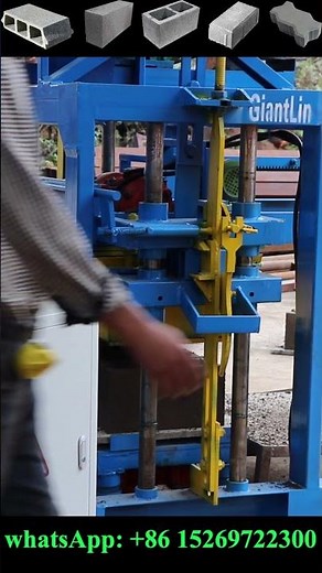 manual automatic vibration interlock brick machine small concrete block production line #construct