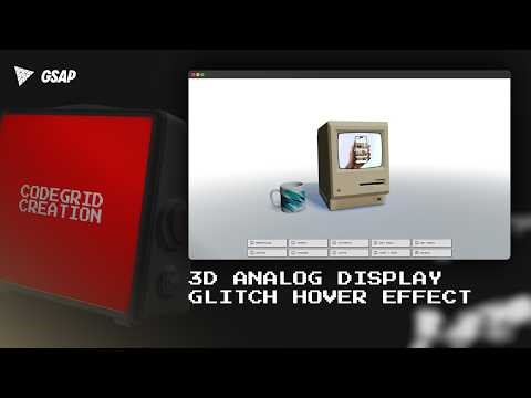 POV: You Decided to Showoff Your Projects Inside a Vintage 3D Display On Hover