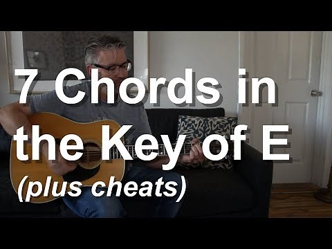 7 Chords in the Key of E (with cheats) | Tom Strahle | Easy Guitar | Basic Guitar