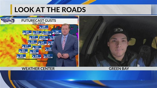 LIVE shot at 6 p.m. : Current road conditions and what to look out for