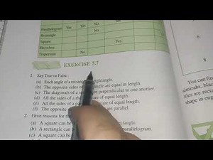 Ncert class 6th Maths chapter 5 Ex 5.7 Understanding elementary shapes