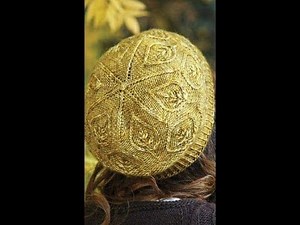Bereta tricotata cu frunze.Tutorial
