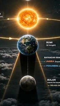 SCIENCE SEDERHANA: PROSES TERJADINYA GERHANA BULAN 🌕➡️🌑 TIBA-TIBA BULAN JADI MERAH!