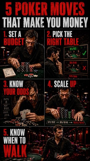 5 Poker Moves That Actually Make You Money #poker #shorts