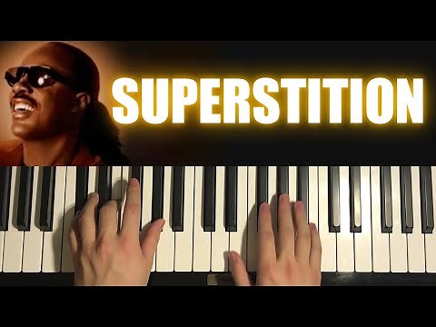 Stevie Wonder - Superstition (Piano Tutorial Lesson)