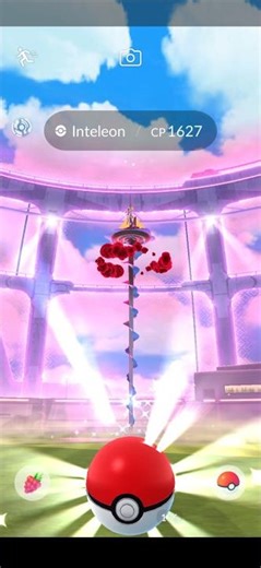 Catching Gigantamax Inteleon from Research Task Pokémon GO #pokemongo #gigantamax #inteleon