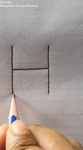 2.5M views · 10K reactions | H for House #art #draw #reels #viral #Technique #creative #ideas | Rongdhonu Art and Drawing | Facebook