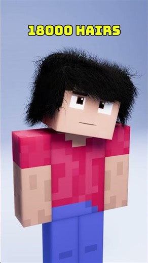 Minecraft Steve’s Hair Won’t Stop Growing 😳 #minecraft