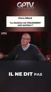 "Zionism is VIOLENTLY anti-Christian!" - Pierre Hillard