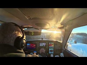 Beechcraft Baron 58- landing 8A7 Sun in eyes