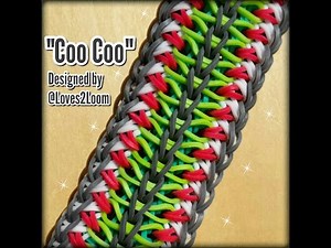 "Coo Coo" Rainbow Loom Bracelet/ How To Tutorial