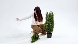 5FT Artificial Cedar Topiary Trees (1 Pack) - UV Resistant Faux Evergreen Shrubs Extra Dense Foliage Realistic Fake Pine Cypress Plants Easy Assembly for Front Porch Garden Indoor Office Decor