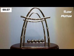 Newton's Cradle | Normal | Slow Motion | Super Slow Motion