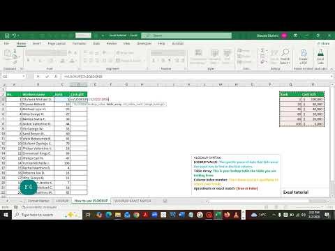 Excel VLOOKUP Approximate Match: How to Use the "TRUE" Argument